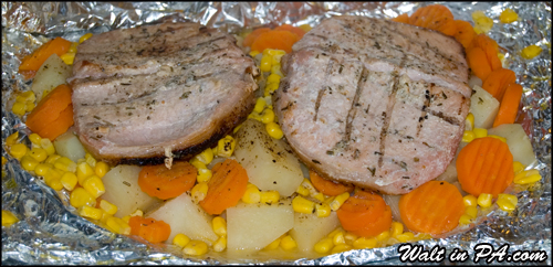 Grilled Chops with Vegies